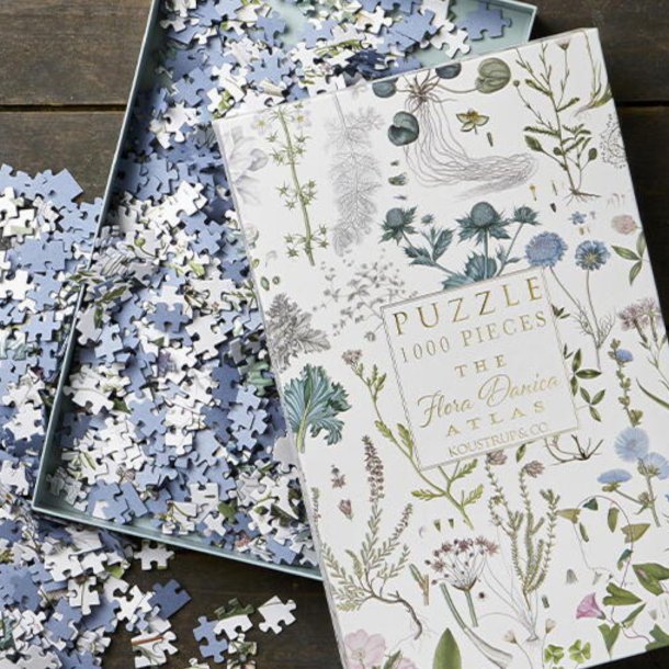 Puslespil, The Flora Danica Atlas, 1000 brikker.