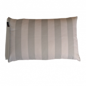 Pyntepude, Ankara, 48x48 cm, Lysebl/hvid bred strib