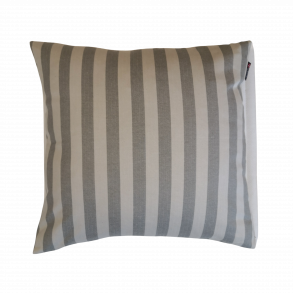  Pyntepude, Kabul, 48x48 cm, Lysegr/gr smal strib