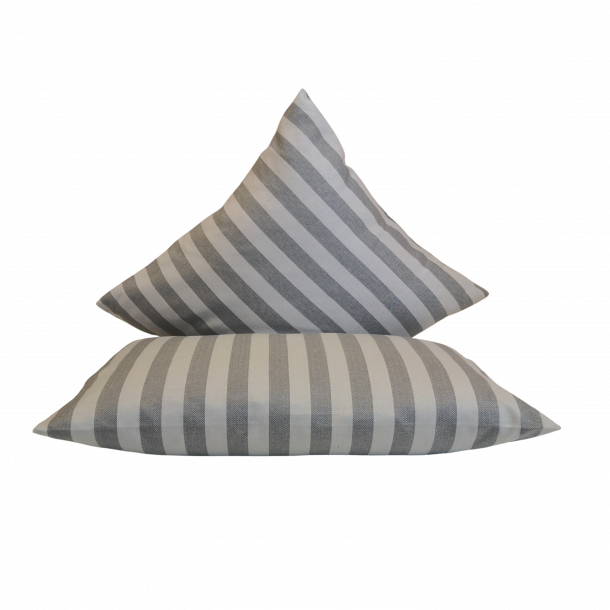  Pyntepude, Kabul, 38x58 cm, Lysegr/gr smal strib