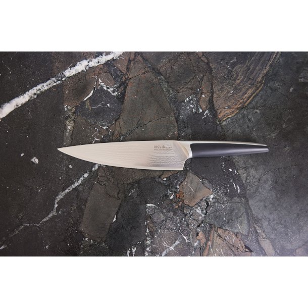Kokkekniv Damaskus, 20 cm., Risvig Design,
