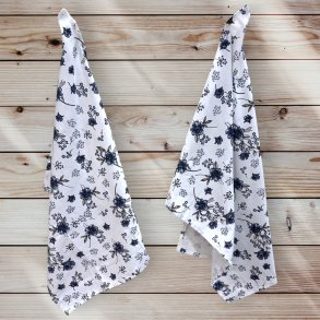 Viskestykke, Rocca flower, 50x70 cm, Bomuld