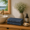 H�ndkl�de, bySKAGEN, Rome, M�rkebl�/hvid striber