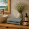 H�ndkl�de, bySKAGEN, Rome, M�rkegr�n/hvid striber