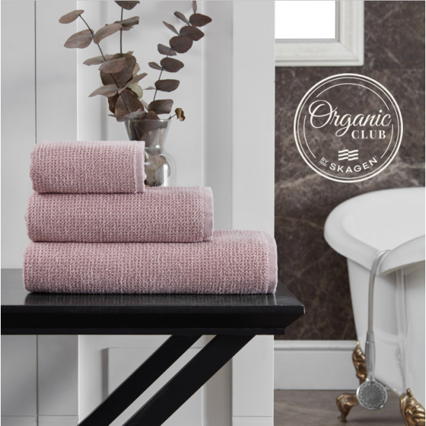 Hndklde, Organic Club, Rosa, GOTS, 40x60 cm (Gæstehåndklæde)