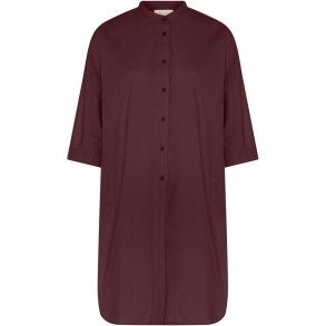 Seoul 2/4 Lang Skjorte, Red Mahogany, One size, Frau