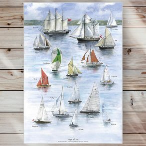 Plakat - Sejlskibe - Strrelse A2 (nr 6)