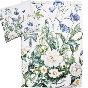 Jim Lyngvild Sengetj - Blue flower garden - kologisk Bomuld