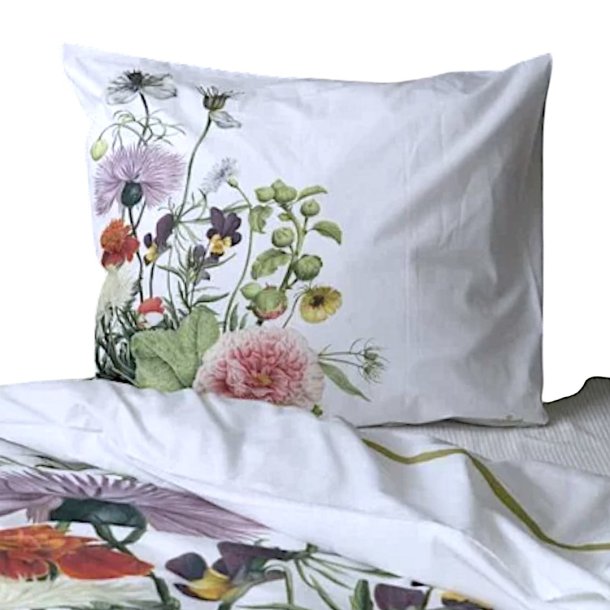 Sengetj, Flower garden, kologisk, Jim Lyngvild, 140x220 / 60x63 cm (ex. læng.)