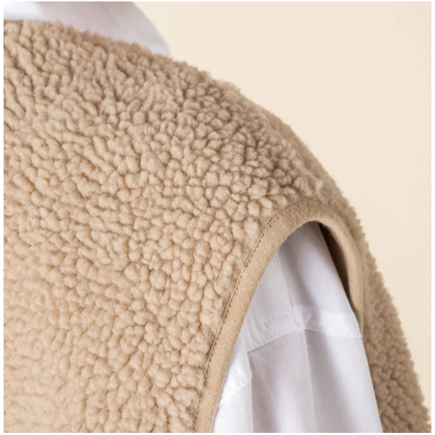 Sherpa Vest � Oversized komfort og varme i �t
