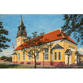 Plakat af Skagen Kirke, Skagen Modern Studio, Kunstprint, A2