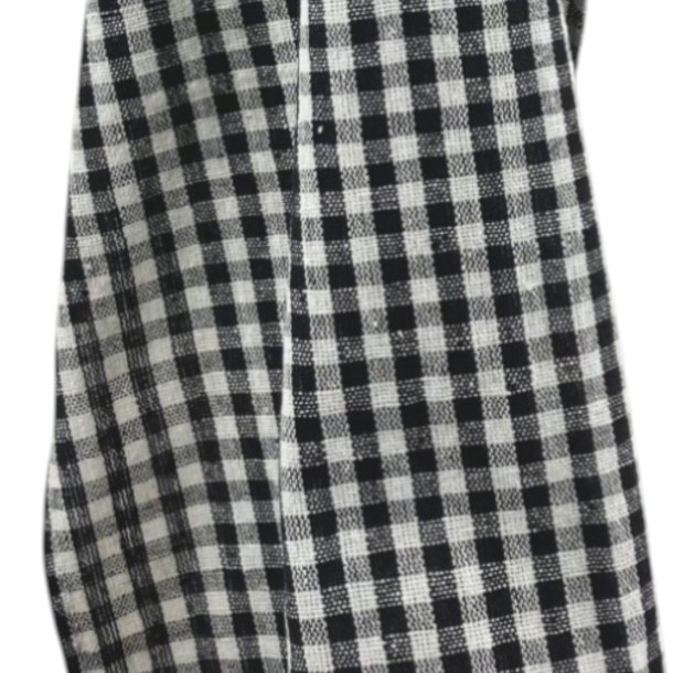Viskestykke, Gingham - Koksgr tern, 50x65 cm, Bomuld
