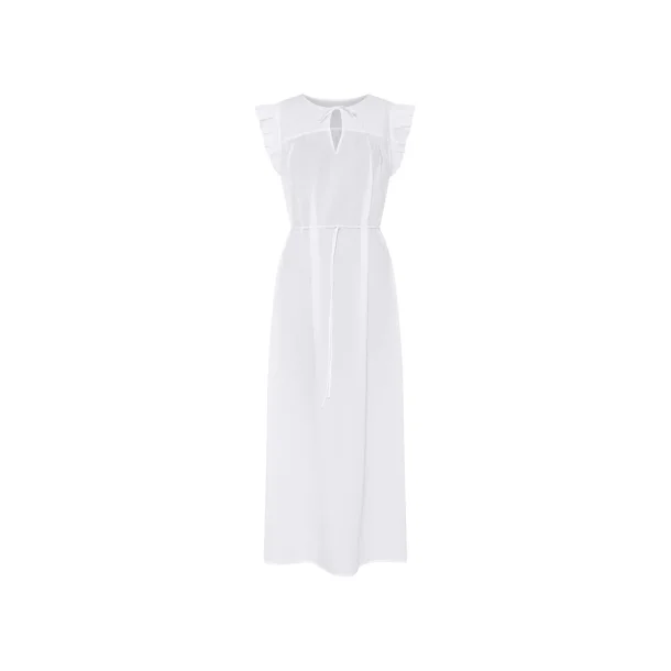 Lang Kjole, Madrid, Bright White, One size, Frau