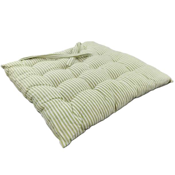 Stolehynde, Bodil, Grn/Hvid, 40x40x3cm