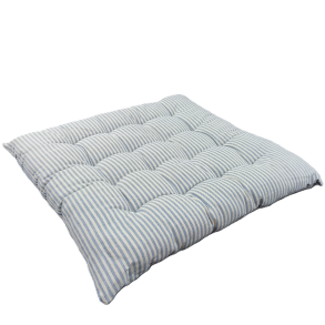 Stolehynde, Emilie, Lysebl/Hvid, 40x40x3cm