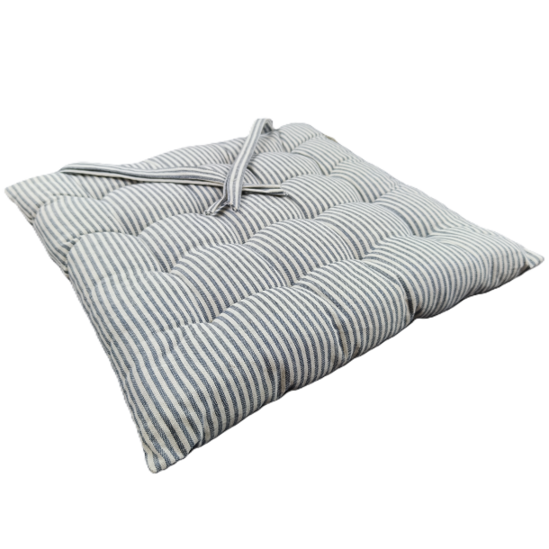 Stolehynde, Mille, Mrkebl/Hvid, 40x40x3cm