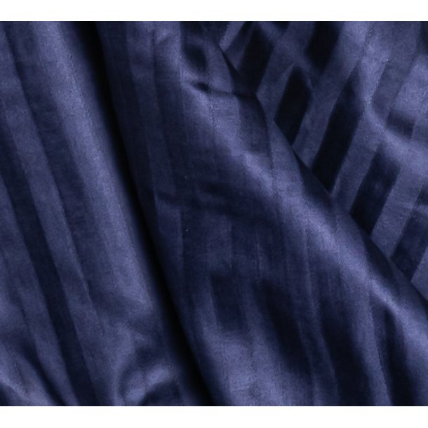 bySKAGEN Sengetj - Elena - Bomuldssatin - Navy stribet