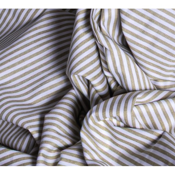 Sengetj, Bodil, Bomuldspercale, Mosgrnne striber