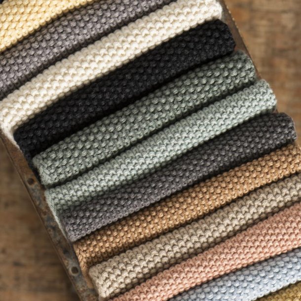 Karklud Mynte - Cornflower strikket 25x25 cm.