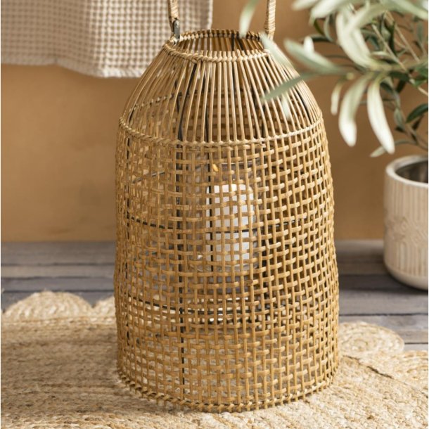 Lanterne m/glasindsats og hang, uden bund, glasindsats :12 cm