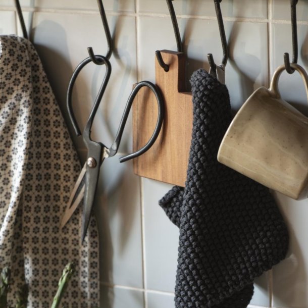 Grydelap Mynte - Wheat Straw strikket 22x22 cm.