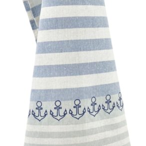 Viskestykke, Anker, 50x70cm, Hr/Bomuld