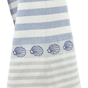 Viskestykke, Muslingskal, 50x70cm, Hr/Bomuld