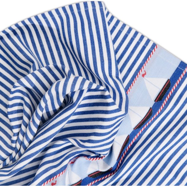 Viskestykke, Sejlbd, 50x70cm, Bomuld Jacquard