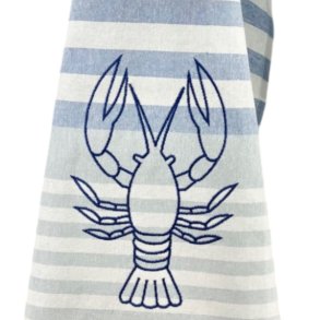 Viskestykke, Stor Hummer, 50x70cm, H�r/Bomuld