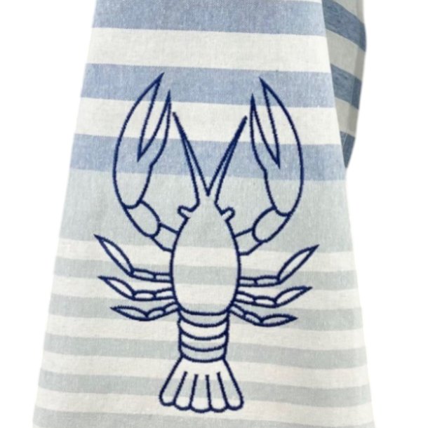 Viskestykke, Stor Hummer, 50x70cm, H�r/Bomuld