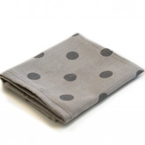 Viskestykke, Spot, Prikket, M�rkegr�/natur, 50x70cm, bomuld, Lasa