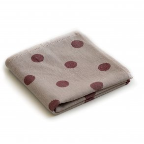 Viskestykke, Spot, M�rker�d, prikket, 50x70cm, bomuld, Lasa