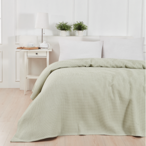 Sengetppe, Waffle, Lysegrn