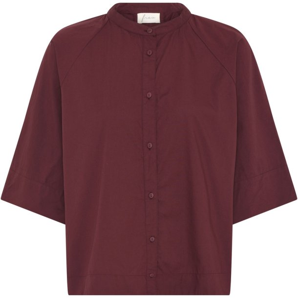 Abu Dhabi short shirt, Red Mahogany, One size, Frau
