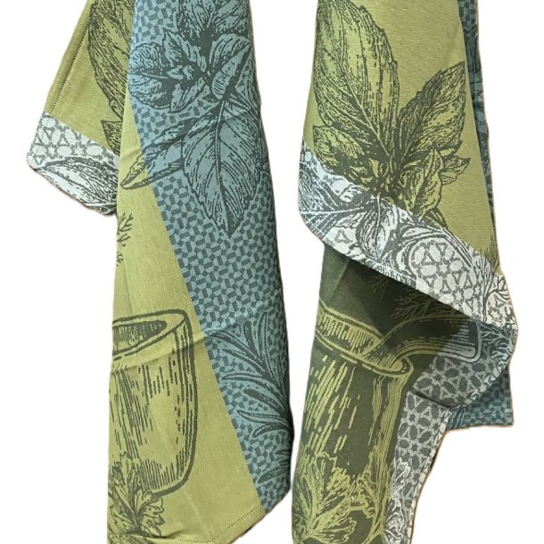 Viskestykke, Aroma, Gr�nne Nuancer, 50x70cm, 100% Bomuld