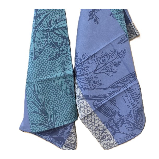 Viskestykke, Aroma, Lilla/Turquoise, 50x70cm, 100% Bomuld