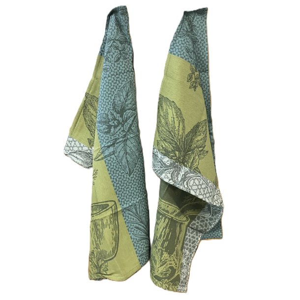 Viskestykke, Aroma, Gr�nne Nuancer, 50x70cm, 100% Bomuld