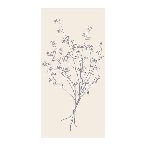 Servietter, bl blomstersilhuet, 16 stk. B: 40 L: 40, Ib Laursen