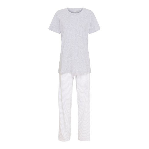 Pyjamas T-shirt, Dame, Milano, Grey Melange