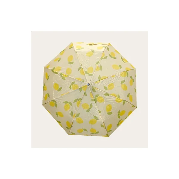Foldeparaply, M/ print af Citroner, 100cm, DGA 