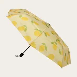 Foldeparaply, M/ print af Citroner, 100cm, DGA 
