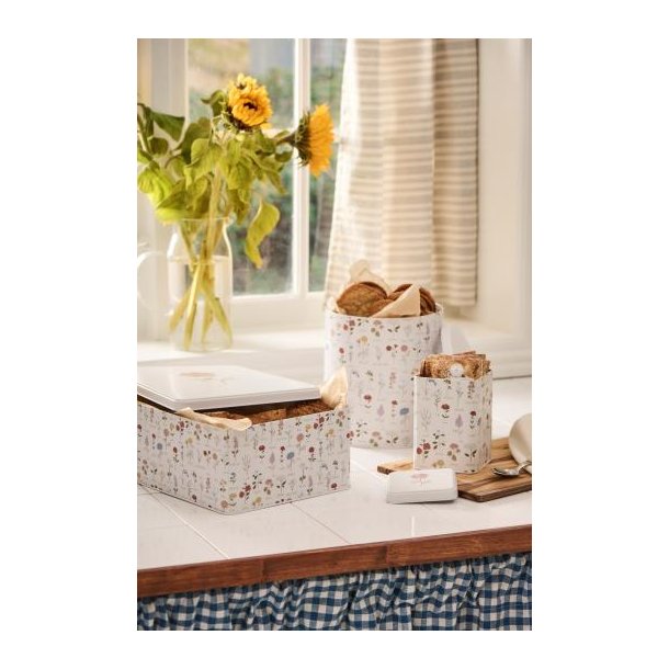 D�se Grand Ma's Garden flad firkantet, Metal, B: 20 H: 10,8 L: 27