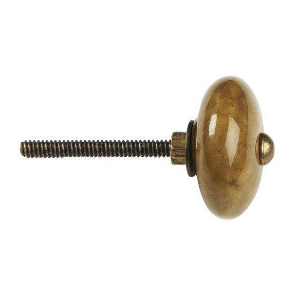 Greb keramik olivengr�n, L: 6 �: 3,5, Ib Laursen