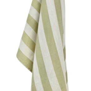 Viskestykke, Effi, Stribet Lys Oliven, 50x70 cm, Bomuld, Lasa