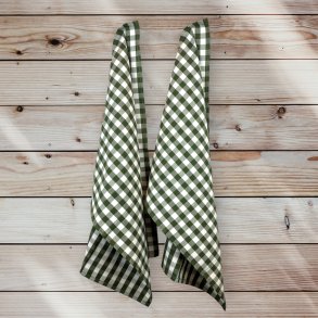 Viskestykke, Kkkentern, Oliven, 50x70cm, bomuld