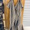 H�ndkl�de, Pure Stripe II, Brun, Bomuld, Lasa