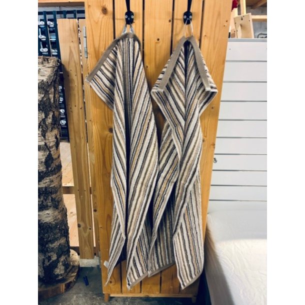 H�ndkl�de, Pure Stripe II, Brun, Bomuld, Lasa