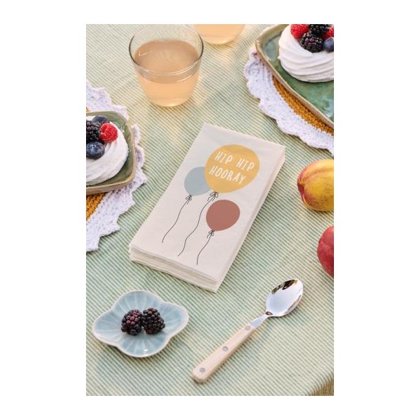 Servietter Hip Hip Hooray 16 stk pr pakke, B: 40 L: 40, Ib Laursen