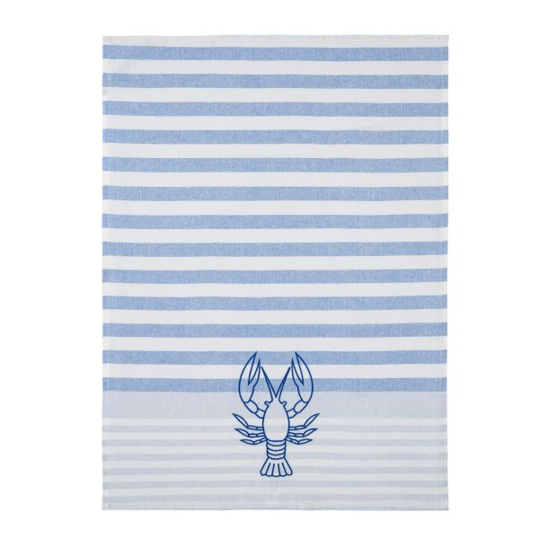 Viskestykke, Stor Hummer, 50x70cm, H�r/Bomuld