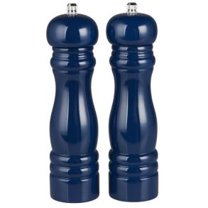 Salt & peberkv�rn s�t i farven Indigo Bl�